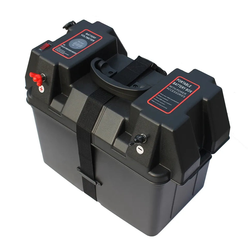 Load image into Gallery viewer, Wildhunter.ie - Marine Battery Box Storage with USB and sockets -  Marine Batteries 
