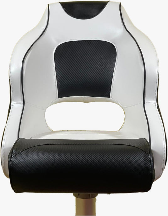 Wildhunter.ie - Captain's Boat Seat | Black And White -  Boat Seats 