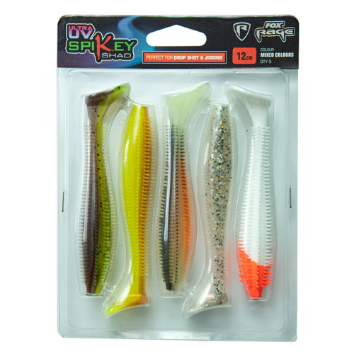 Wildhunter.ie - Fox Rage | Spikey Shad Mixed Colour -  Swimbait Lures 