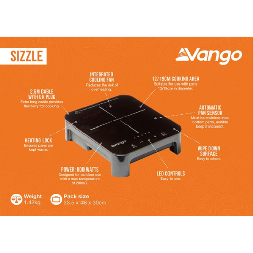 Wildhunter.ie - Vango | Sizzle Induction Hob -  Portable Cookers 