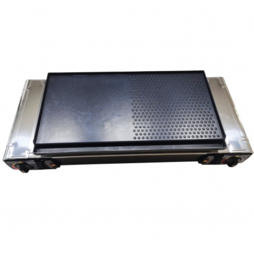 Wildhunter.ie - INCASA | Plancha / Grill For 2-Burner Portable Gas Stove -  Portable Cookers 