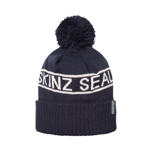 Heacham | Waterproof Cold Weather Icon Bobble Hat | Navy/Cream