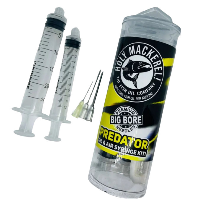 Wildhunter.ie - Holy Mackerel! | Predator Oil & Air Syringe Kit -  Predator Deadbaiting 