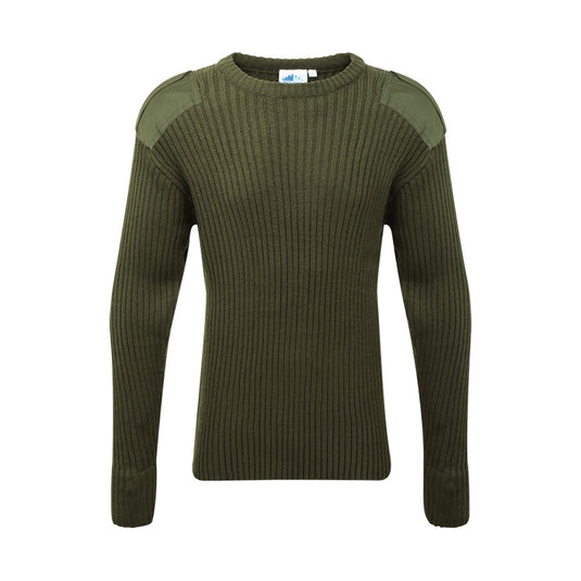 Wildhunter.ie - Fort | Crew Neck Combat Jumper Olive Green -  Hunting Jumpers 