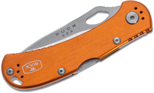 Wildhunter.ie - Buck | 722 Spitfire Knife | Non-Serrated | Orange -  Knives 