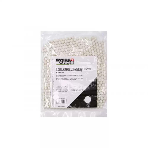 Wildhunter.ie - Swiss Arms | Green Tracer BB's | 0.20g -  Airsoft Ammunition 