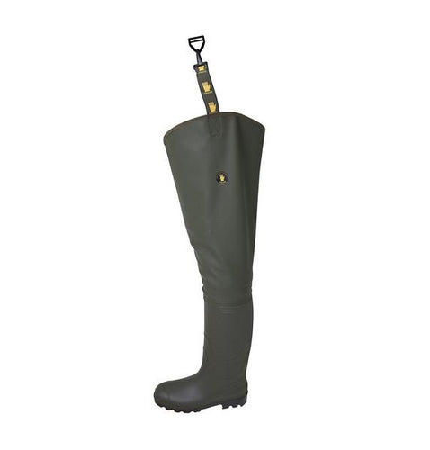 Wildhunter.ie - Pros | Thigh Waders PVC | Olive -  Waders 