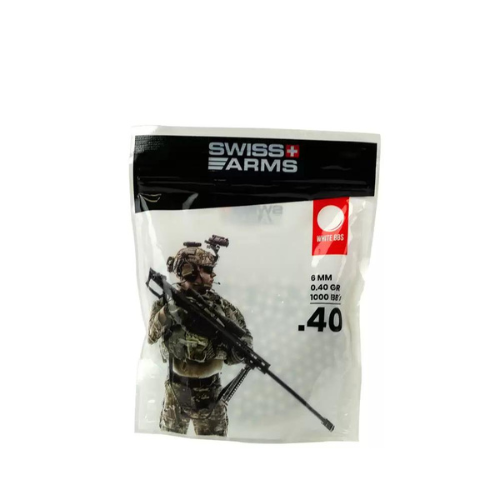 Wildhunter.ie - Swiss Arms BB'S | 0.40G | 1,000 Rounds -  Airsoft Ammunition 