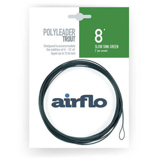 Wildhunter.ie - Airflo | Polyleader | Trout | 8' | Slow Sink Green | 2" per second -  Fly Fishing Leaders & Tippets 