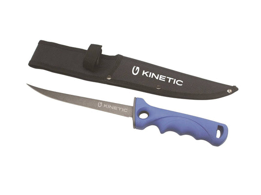 Wildhunter.ie - Kinetic | Fillet Knife Soft Grip | 7" | Blue/Black -  Fishing Tools 