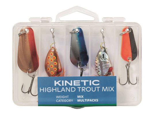Wildhunter.ie - Kinetic | Highland Trout Mix | 5pcs -  Predator Spoons 