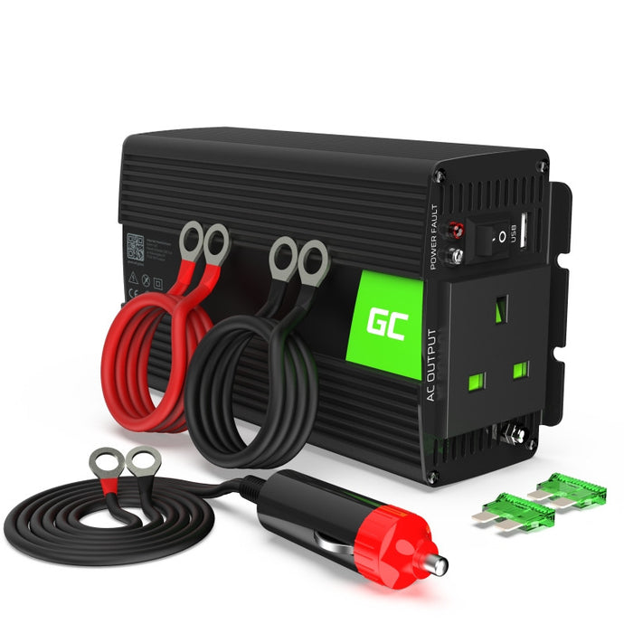 Wildhunter.ie - Green Cell® | Inverter Converter 500W/1000W With USB And Plug -  Batteries 