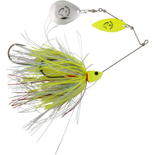 Wildhunter.ie - Savage Gear | Spinnerbait | Yellow Silver Holo Flame -  Predator Spinners 