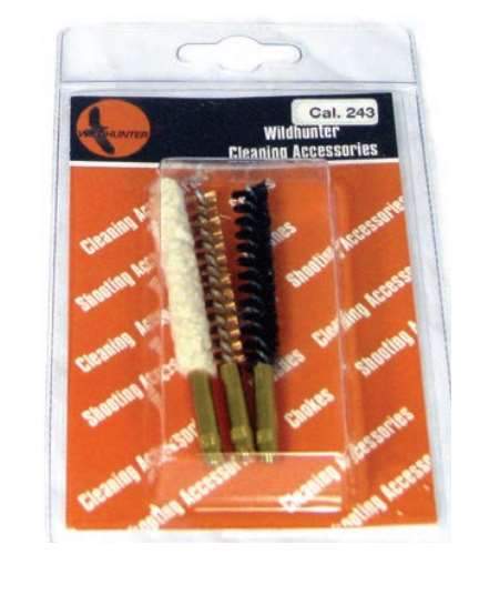 Wildhunter.ie - 3 Piece Rifle Brush Set in Blister Pack .17/4.5 -  Gun Cleaning Kits 